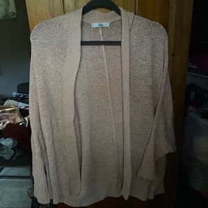Blush pink cardigan sweater